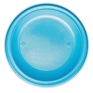 plastic borden-blauw